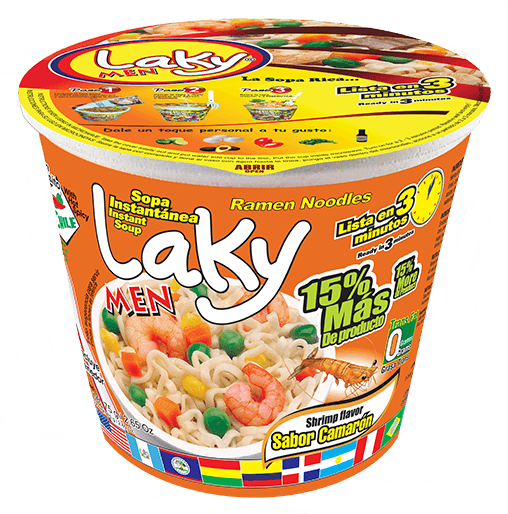 Laky Men soupe instantanée aux crevettes